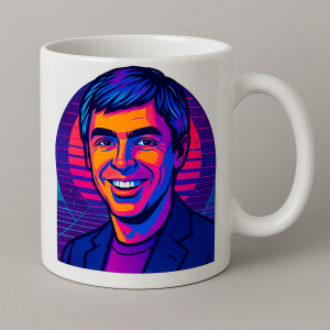 Larry Page Signature White Mug
